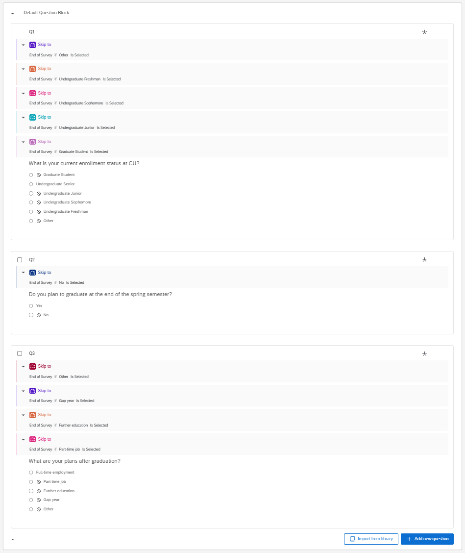 More Qualtrics Logics